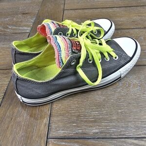 Converse All Star Chuck Taylor Sneaker Rainbow Tongue, Women's size 6